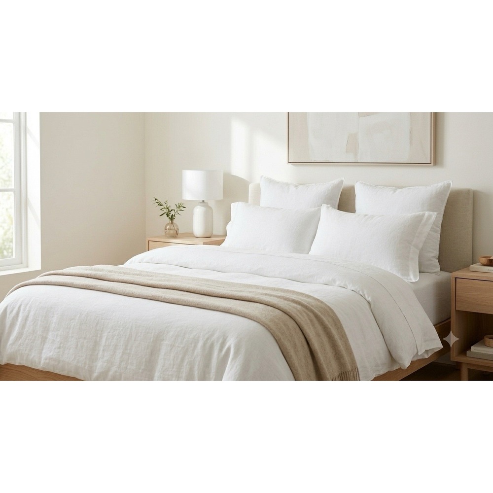 Parachute Duvet Cover Cotton Cashmere Blend Beige KING California Minimalist